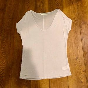 Like New Urban Outfitters Creamy Grey Lounge Scoop T-shirt (Adult Extra Small)